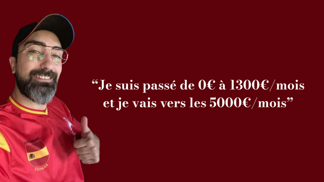 Témoignage vidéo — Grégory, Créateur de site web - "Je suis passé de 0€ à 1300€/mois"